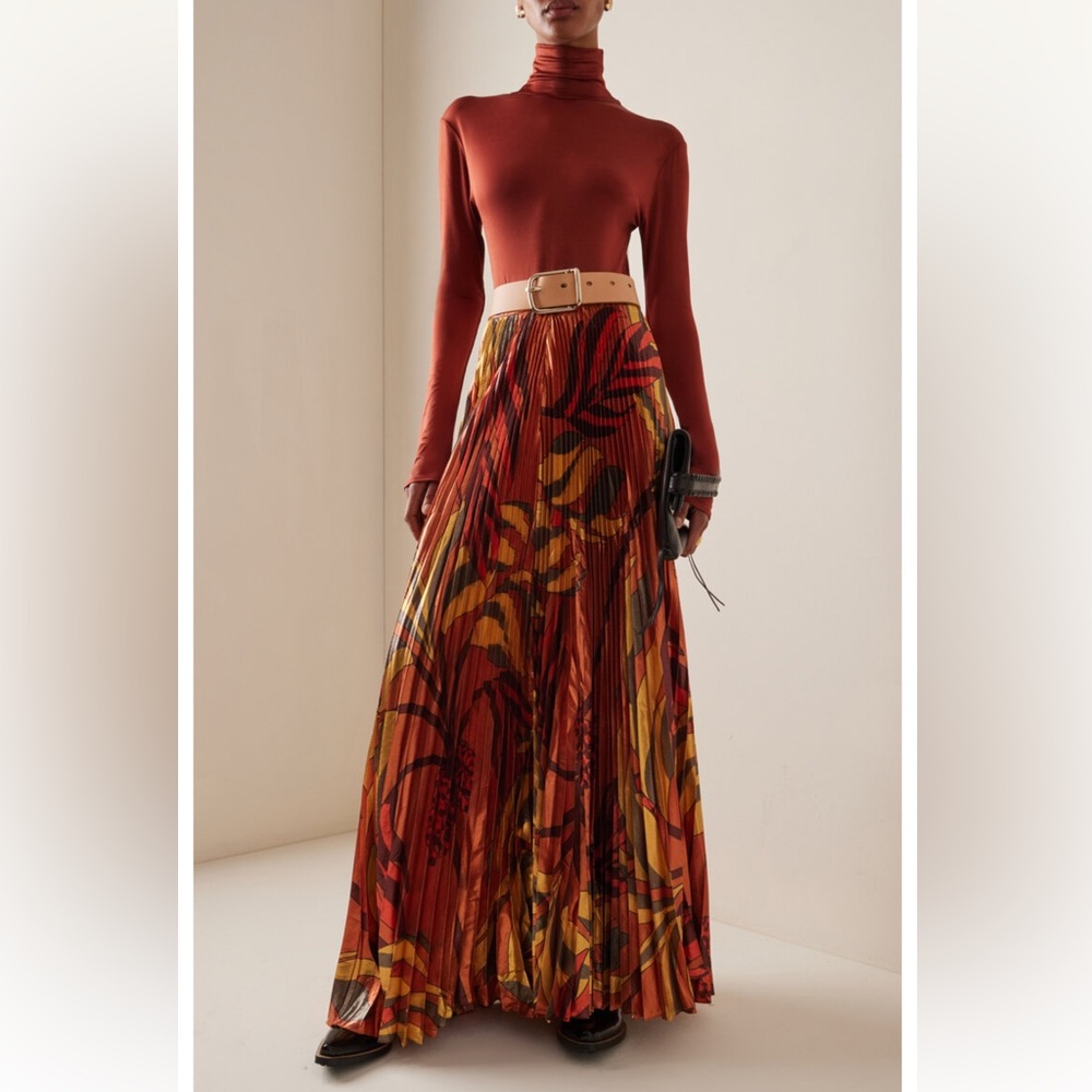 Johanna Ortiz Beyond Convention Pleated Maxi Skirt